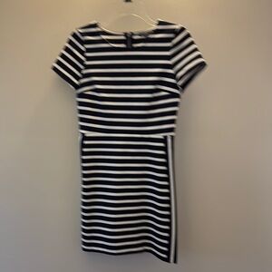 Express women Black and‎ White Sheath Mini Dress